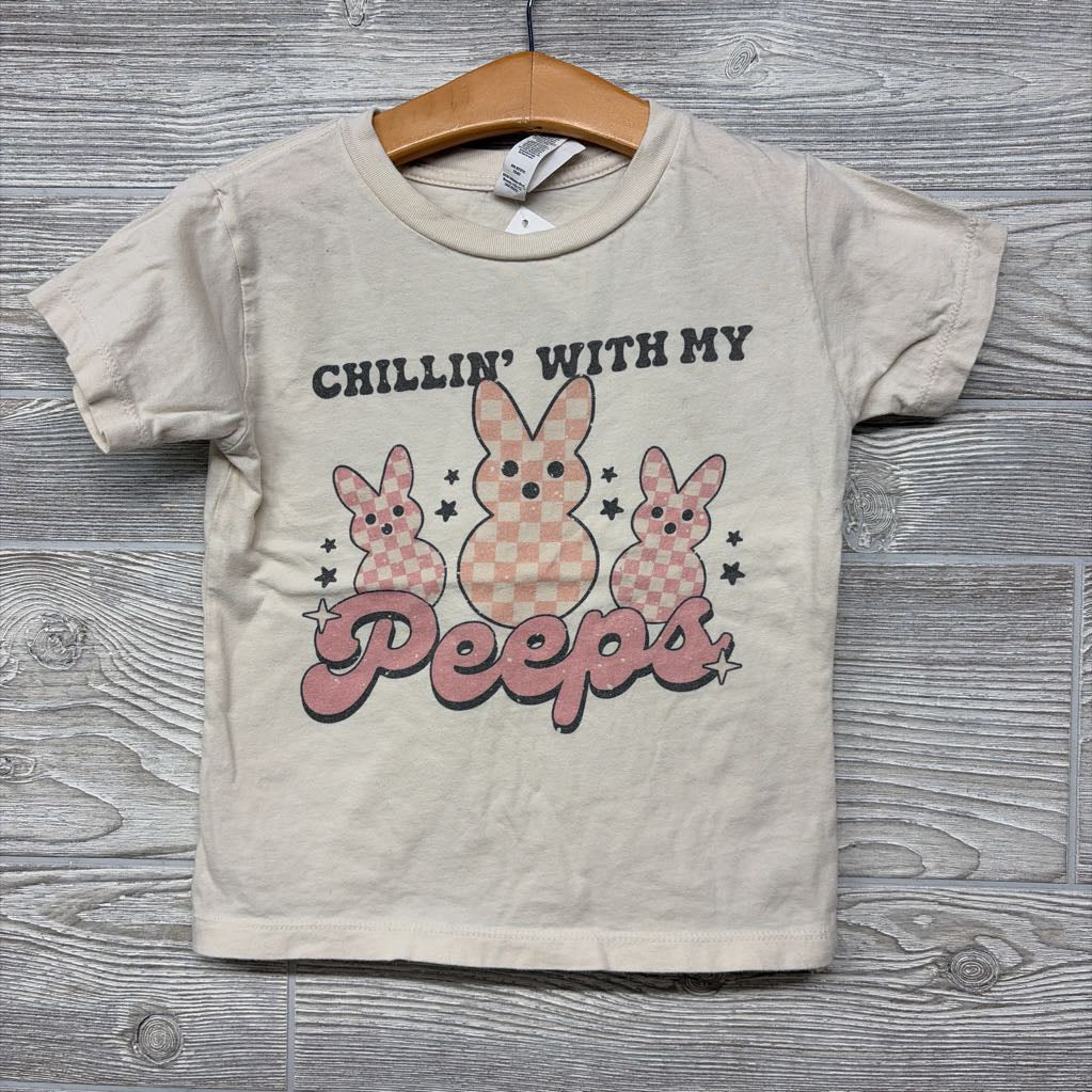 Shirt Chillin' With My Peeps Checkered 4T