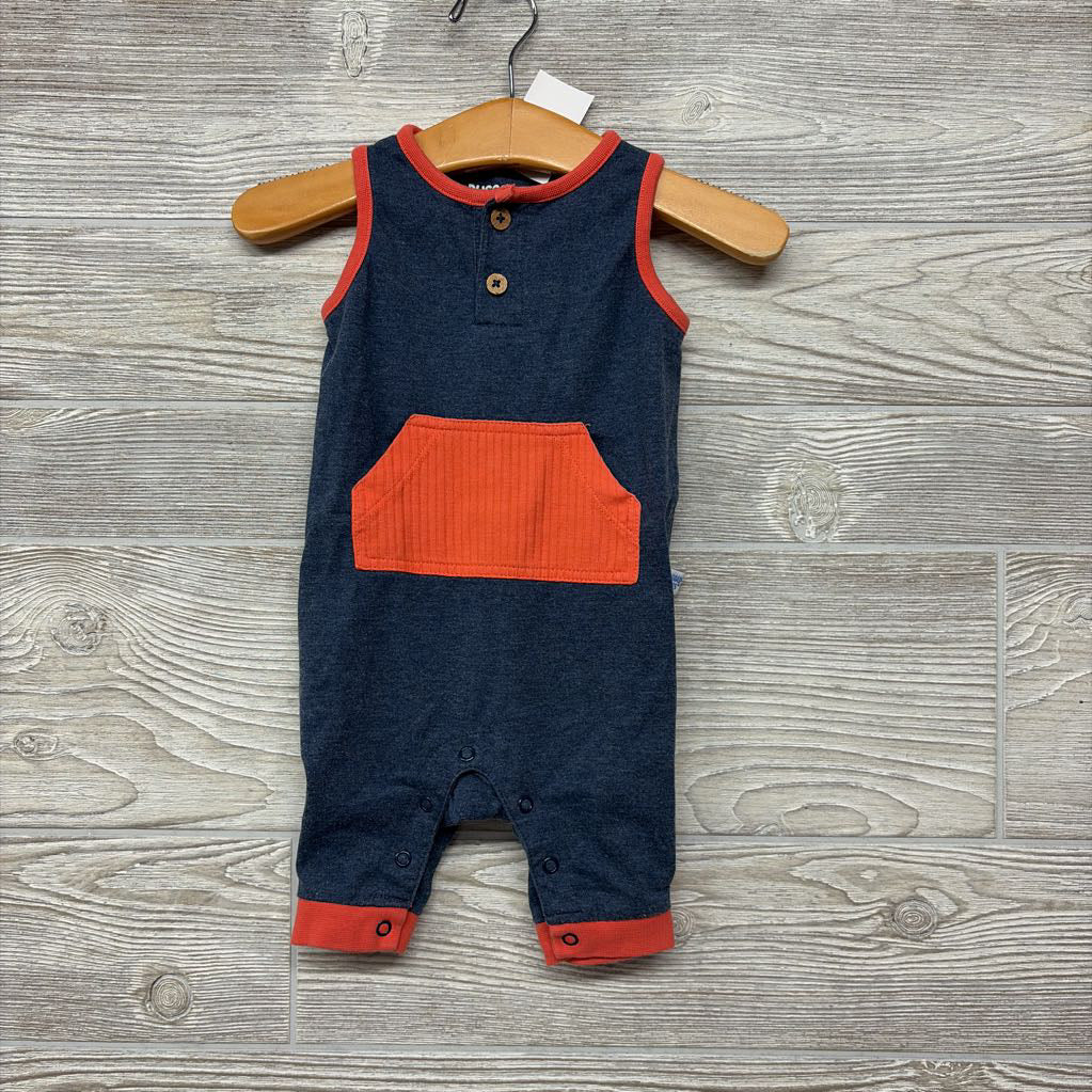 Tank Henley Outfit Ribbed Pocket 0-3M
