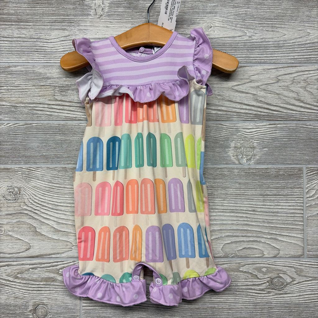 Flutter Sleeve Romper Popsicles 3M