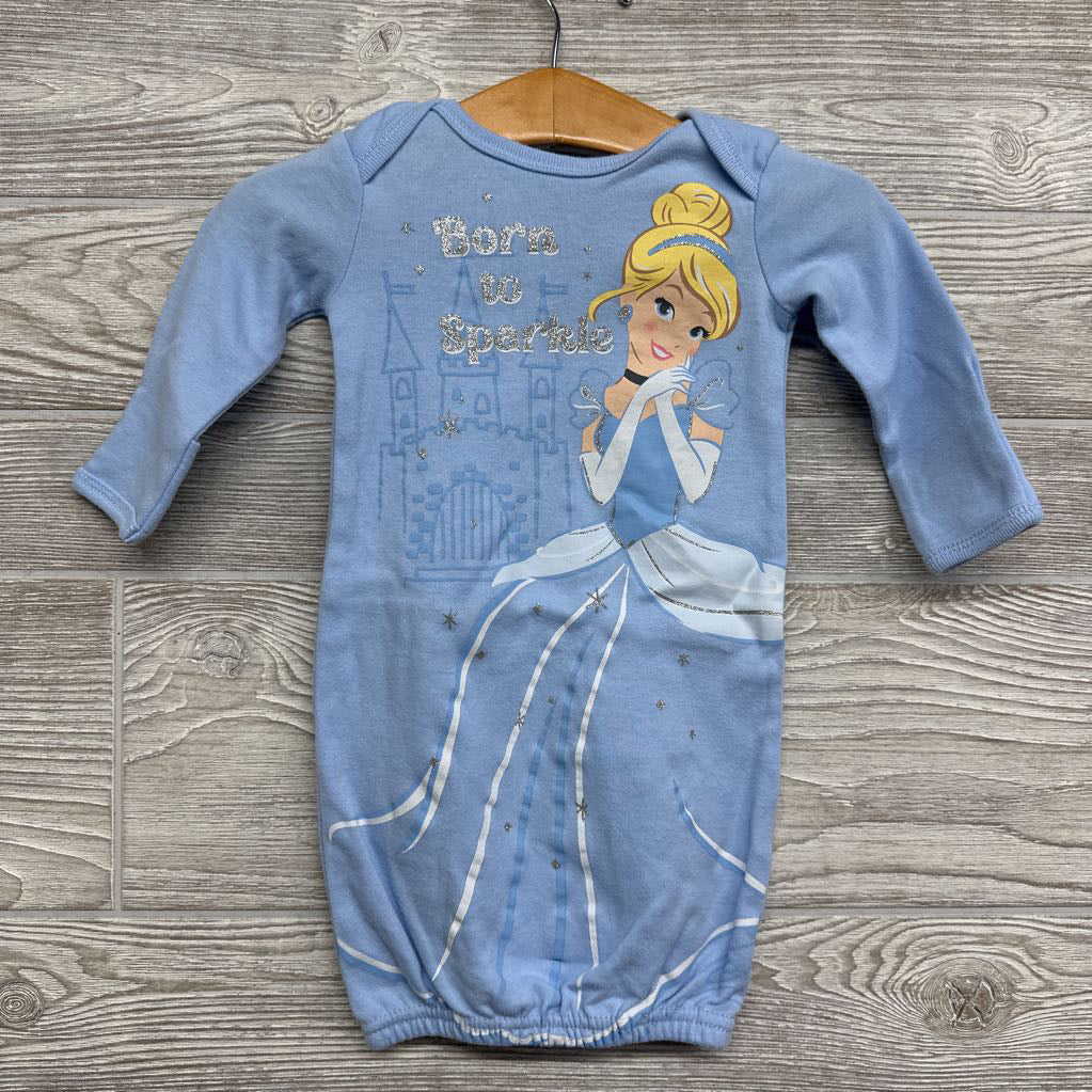 LS PJ Gown Born To Sparkle Cinderella NB