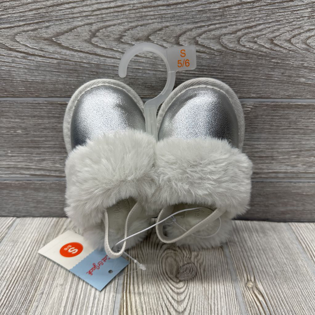 NEW Metallic Slide Slipper Shoes 5-6c