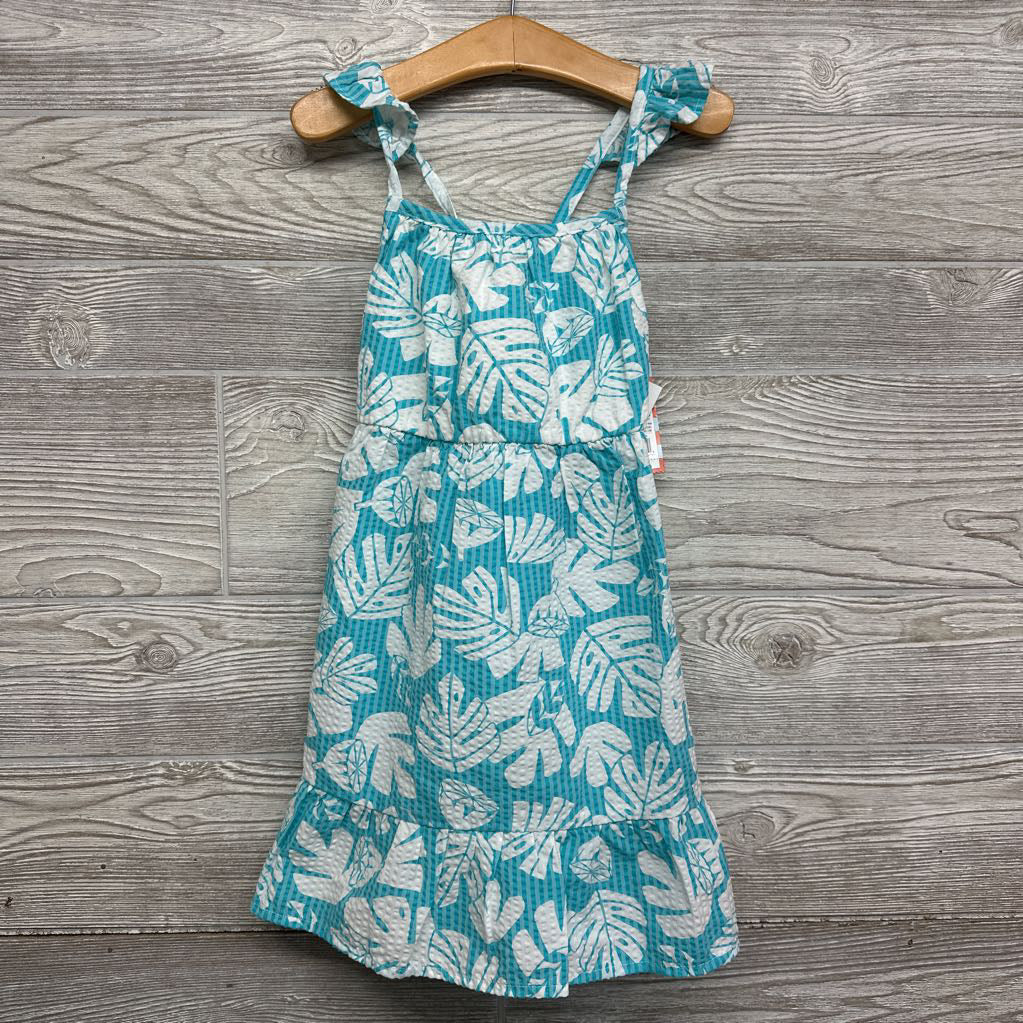 NEW Tank Seersucker Dress Flowers 5T