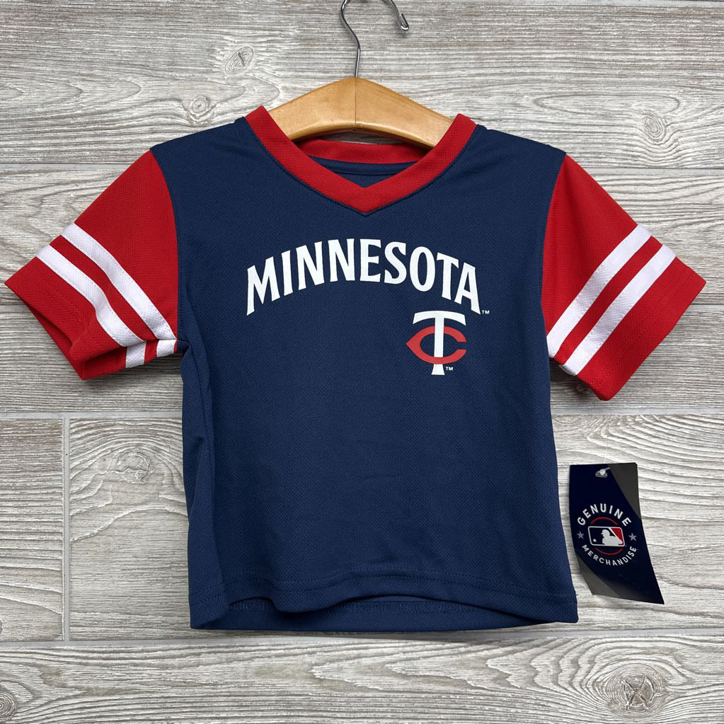 NEW Mesh V Neck Shirt Minnesota Twins 12M