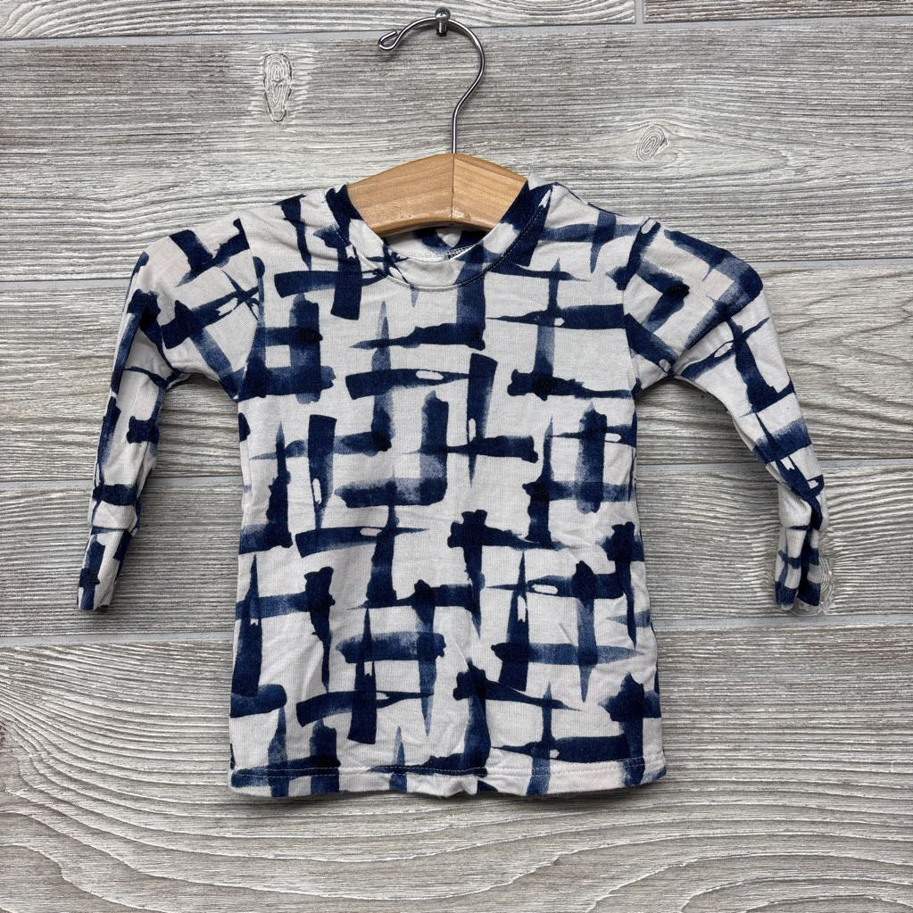 2 Pc Bamboo Pj Printed Lines 0-3M