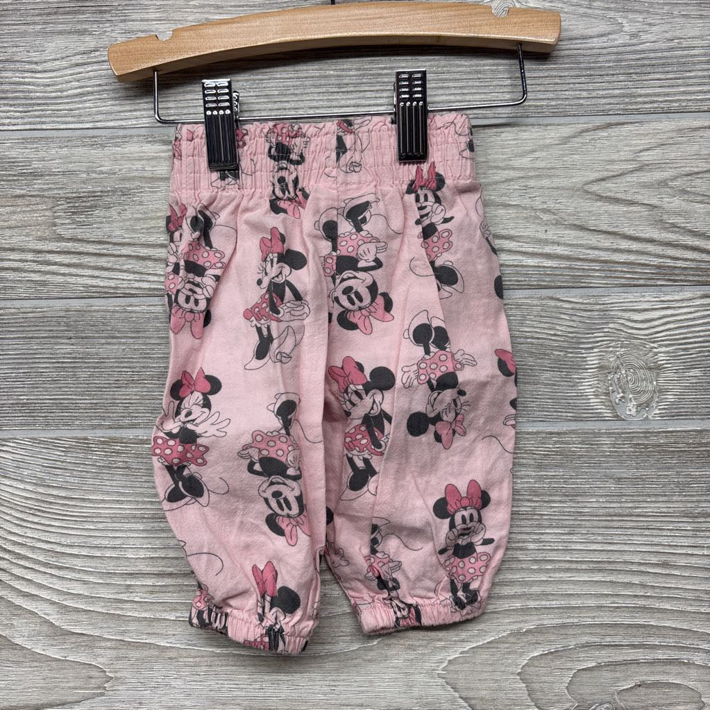 Smocked Linen Shirt & Pants Minnie Mouse 0-3M