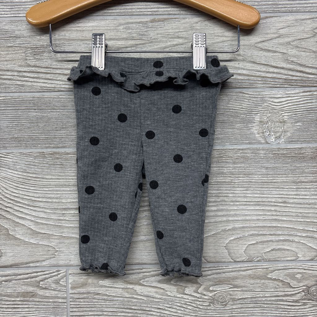 NEW Ribbed Lettuce Trim Bodysuit & Pants Dots 3M