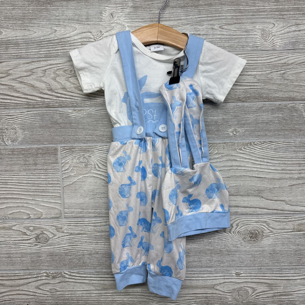 Bodysuit My First Easter, Pants & Hat Rabbits 0-3M