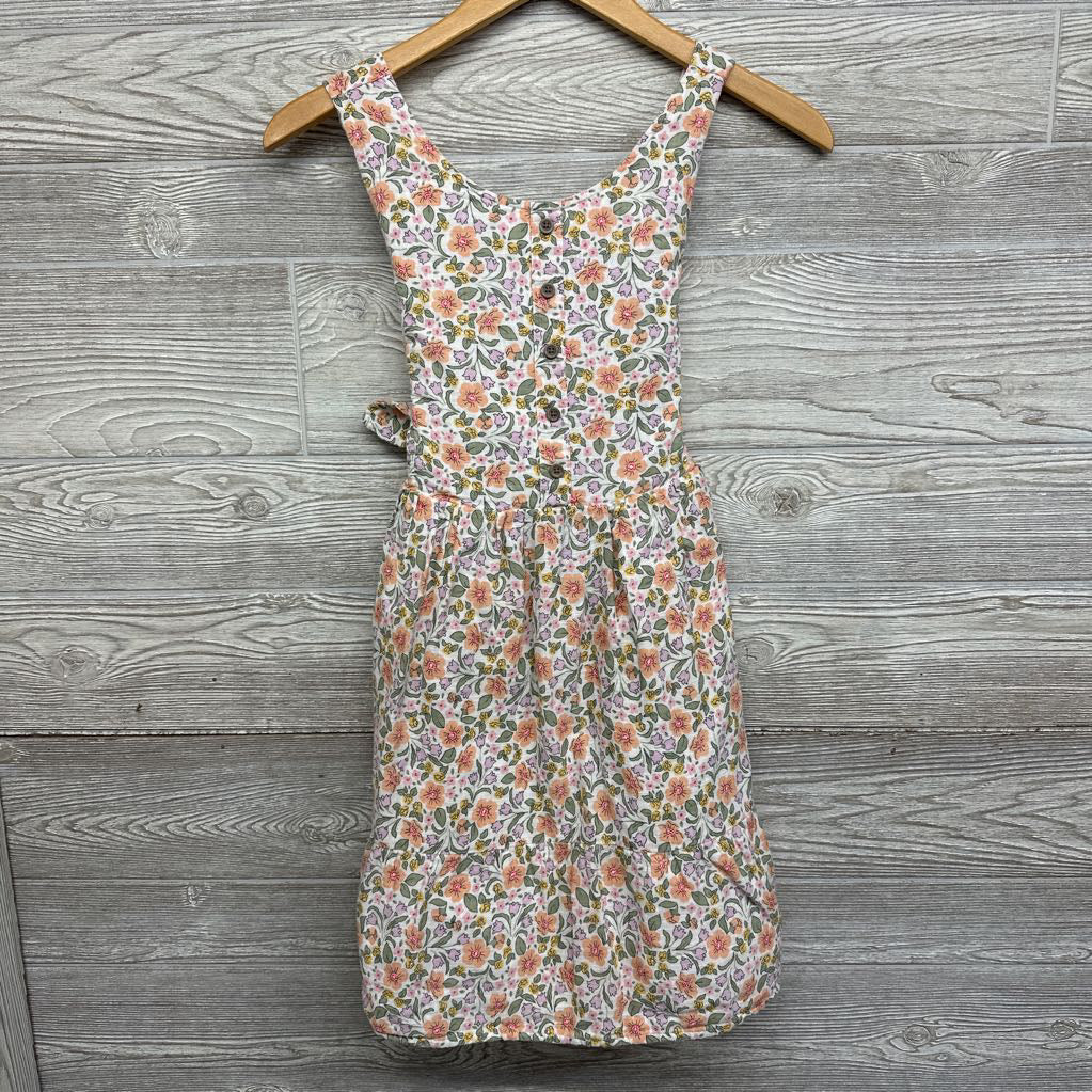 Linen Tank Button Dress Flowers 14