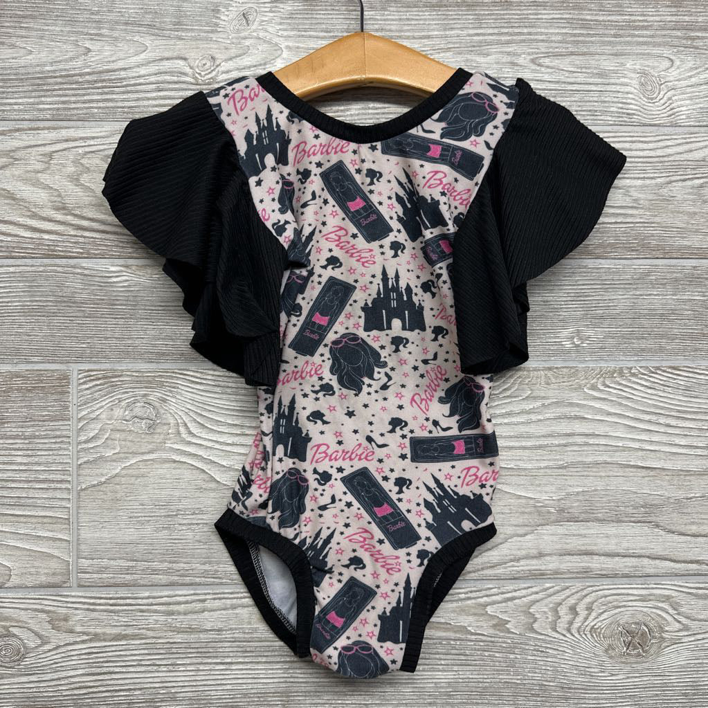 Bodysuit Ribbed Sleeve Castle, Doll 4t