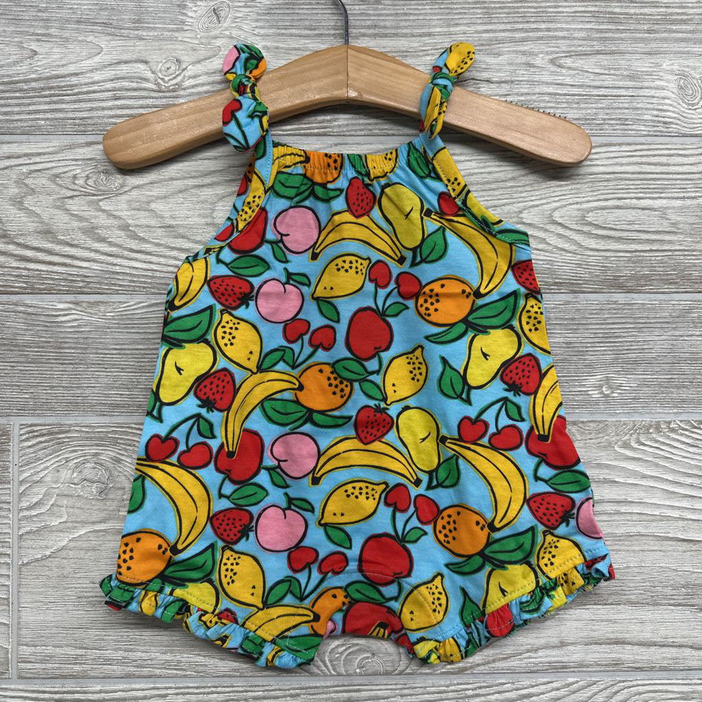 NEW Sleeveless Tie Knot Romper Fruit 0-3M