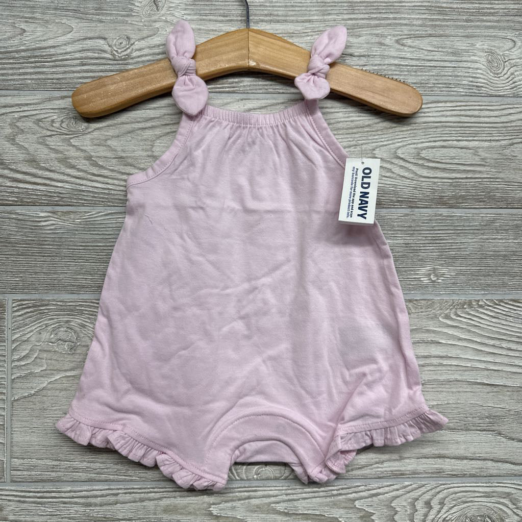 NEW Sleeveless Tie Knot Romper 0-3M