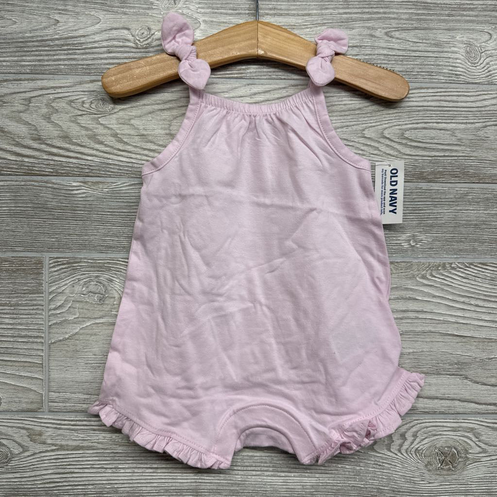 NEW Sleeveless Tie Knot Romper 6-12M