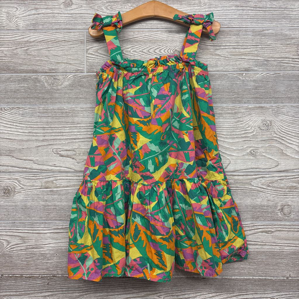 Tank Dress Bow Straps Printed 5T