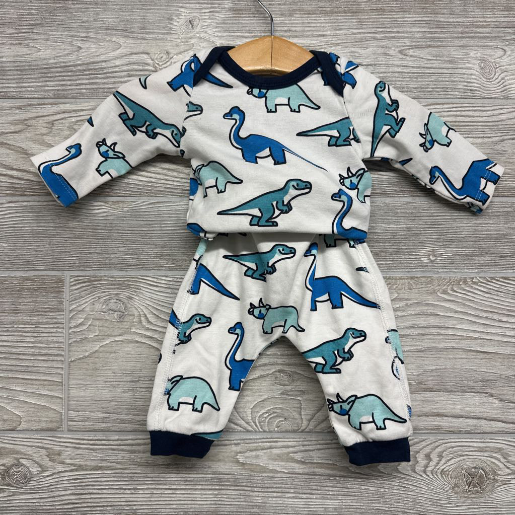 LS Bodysuit & Pants Dinosaurs 0-3M