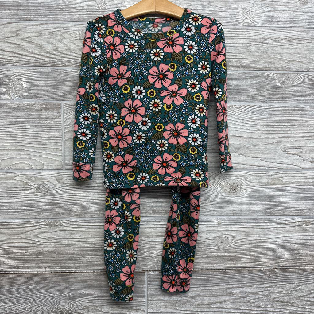 2 Pc LS PJs Flowers 4
