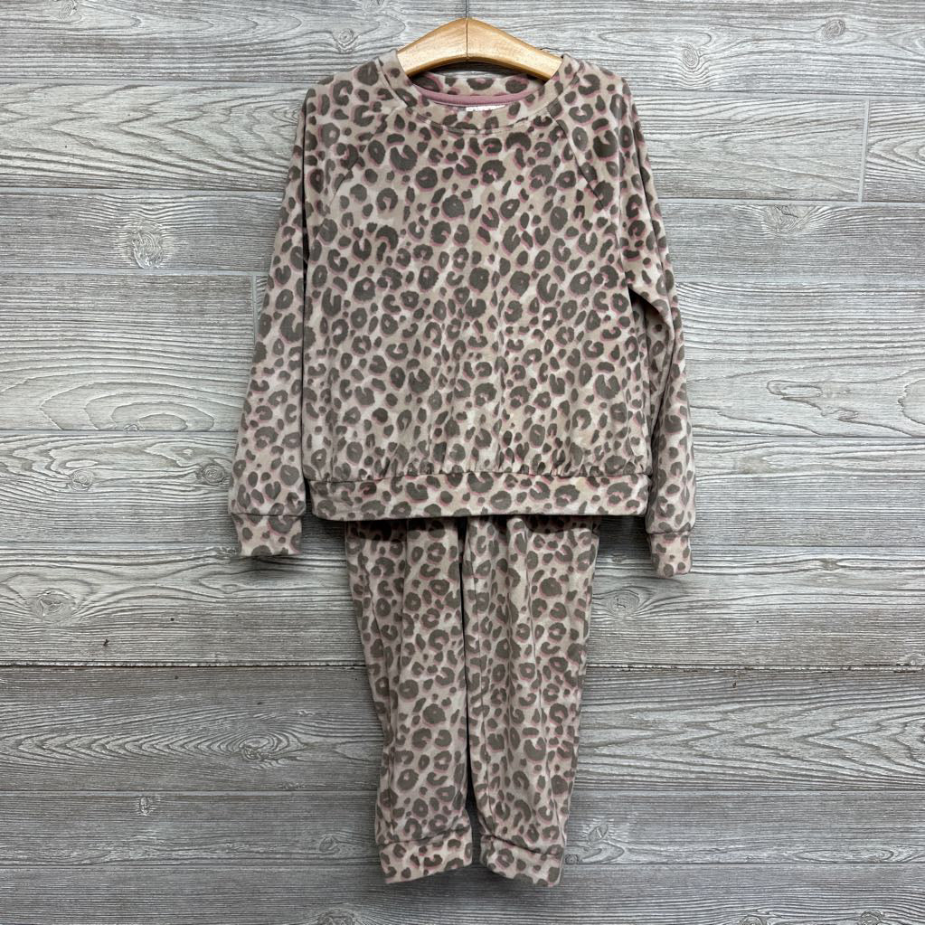 2 Pc Plush Outfit Animal Print 6-7