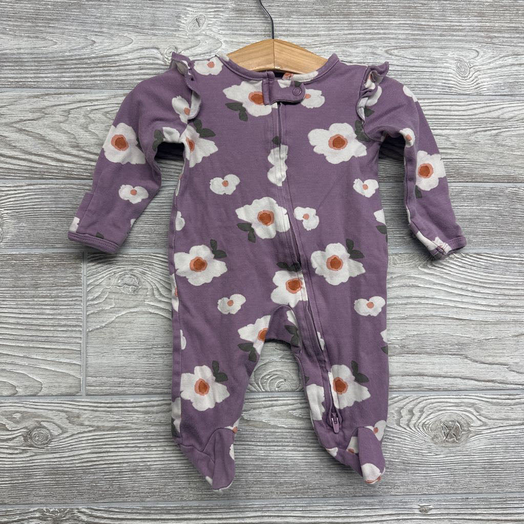 Sleeper Flutter Sleeve Flowers 0-3M