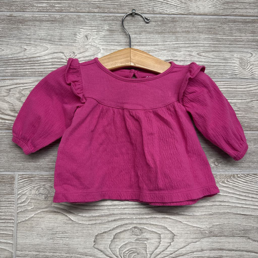 LS Shirt Ruffle Shoulder 3m