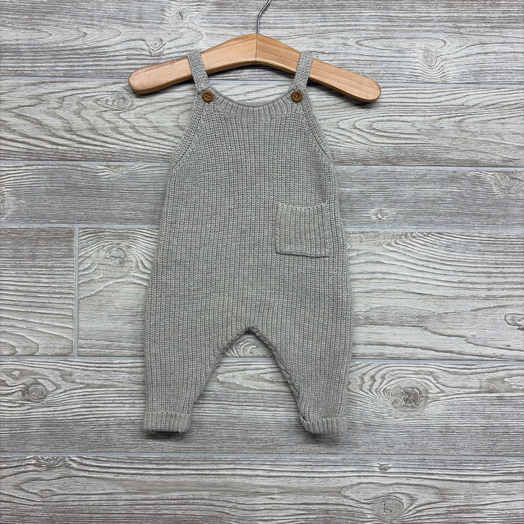 Sweater Knit Overalls 0-3M