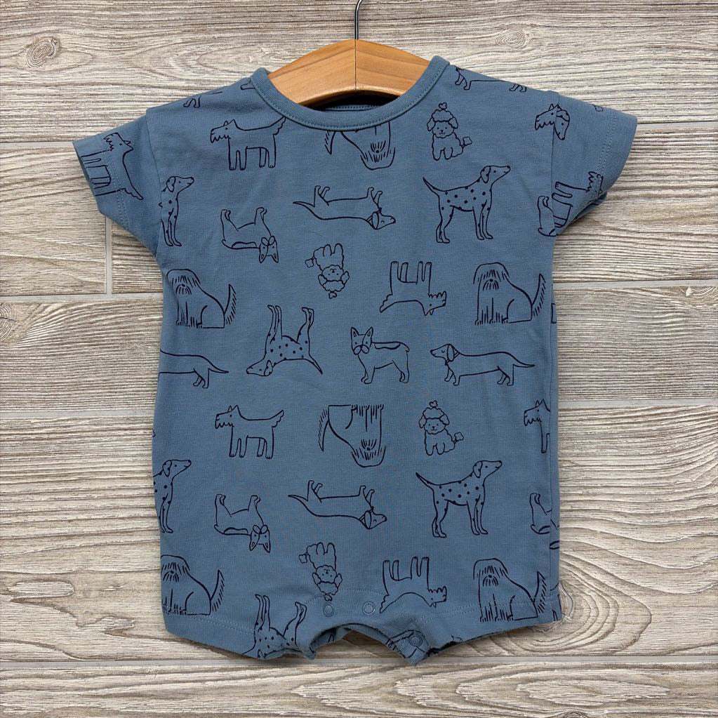Shorty Romper Dogs 0-3M