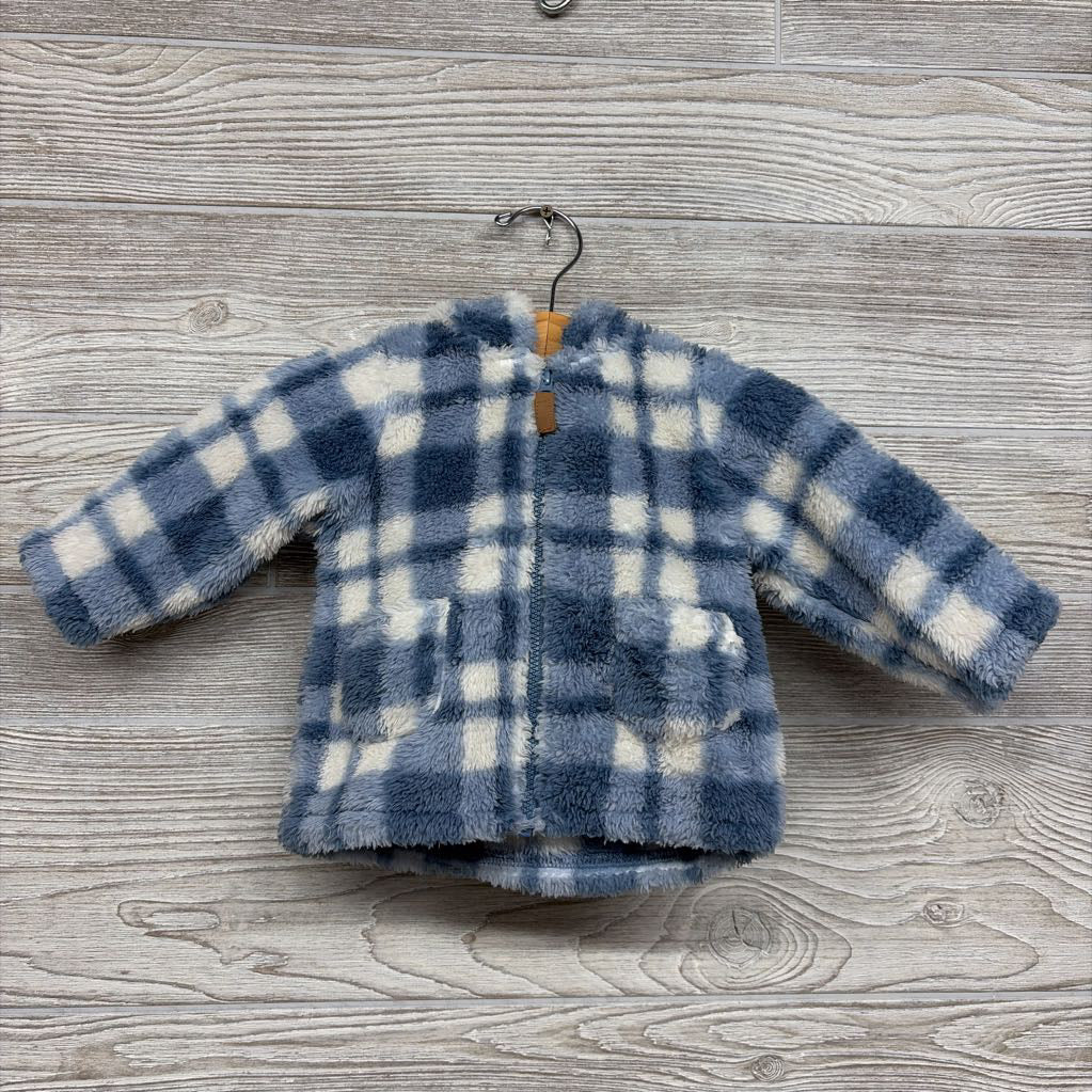 Plush Jacket Plaid 6M