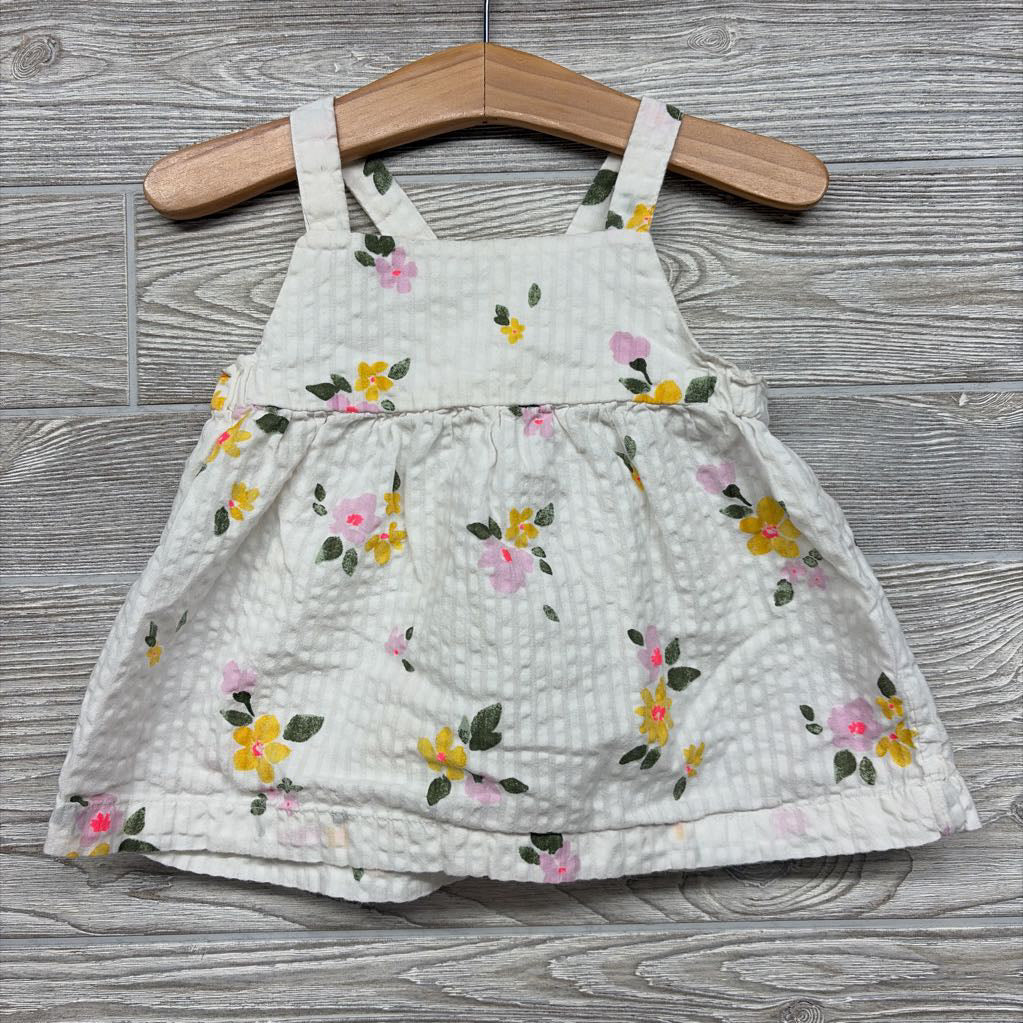 Tank Shirt Textured Stripes Flowers 18M