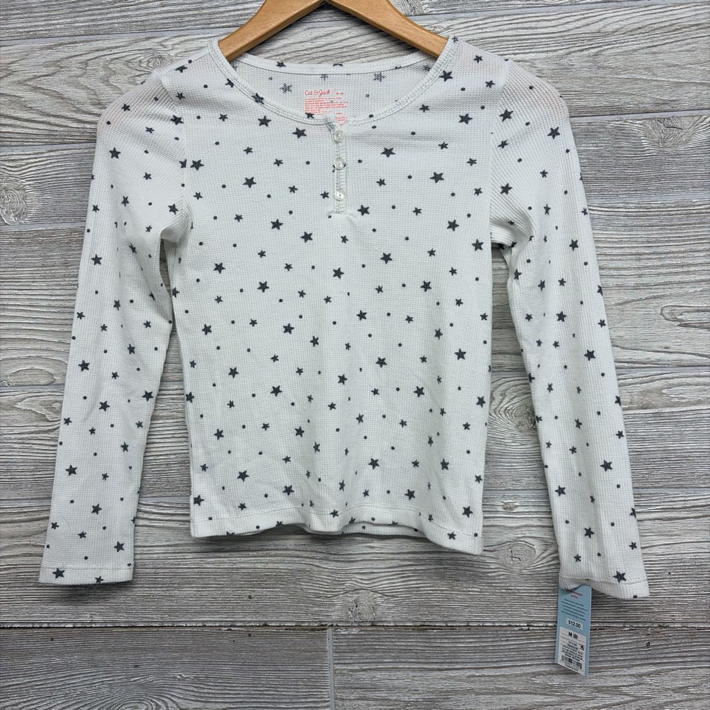 NEW LS Waffle Knit Shirt Stars 8