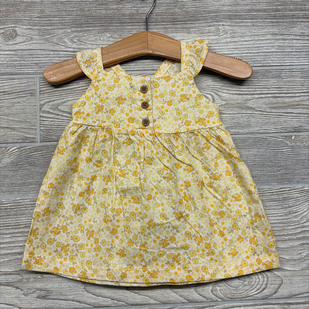 Cap Sleeve Dress Flowers 3M