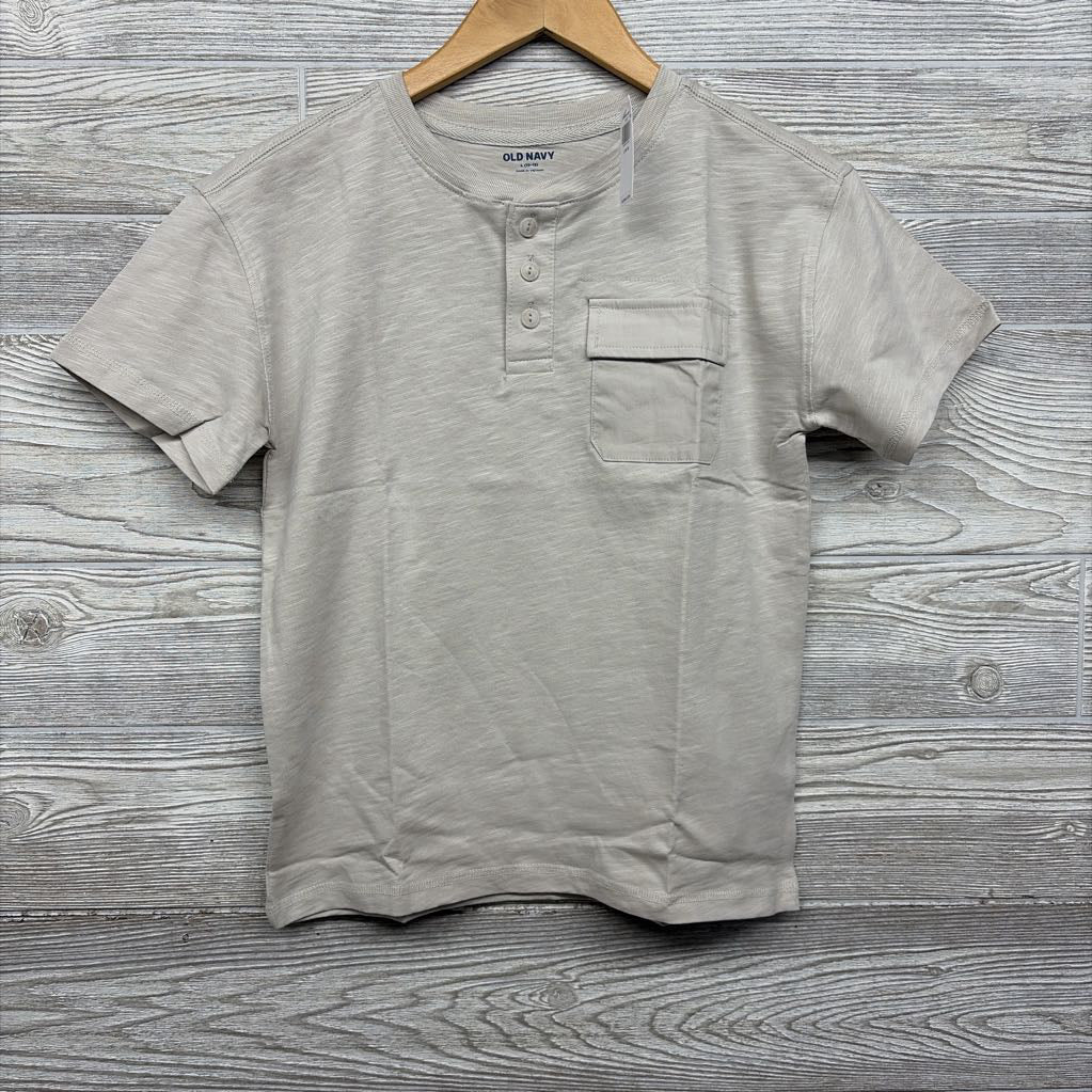 NEW Henley Shirt Chest Pocket 10-12