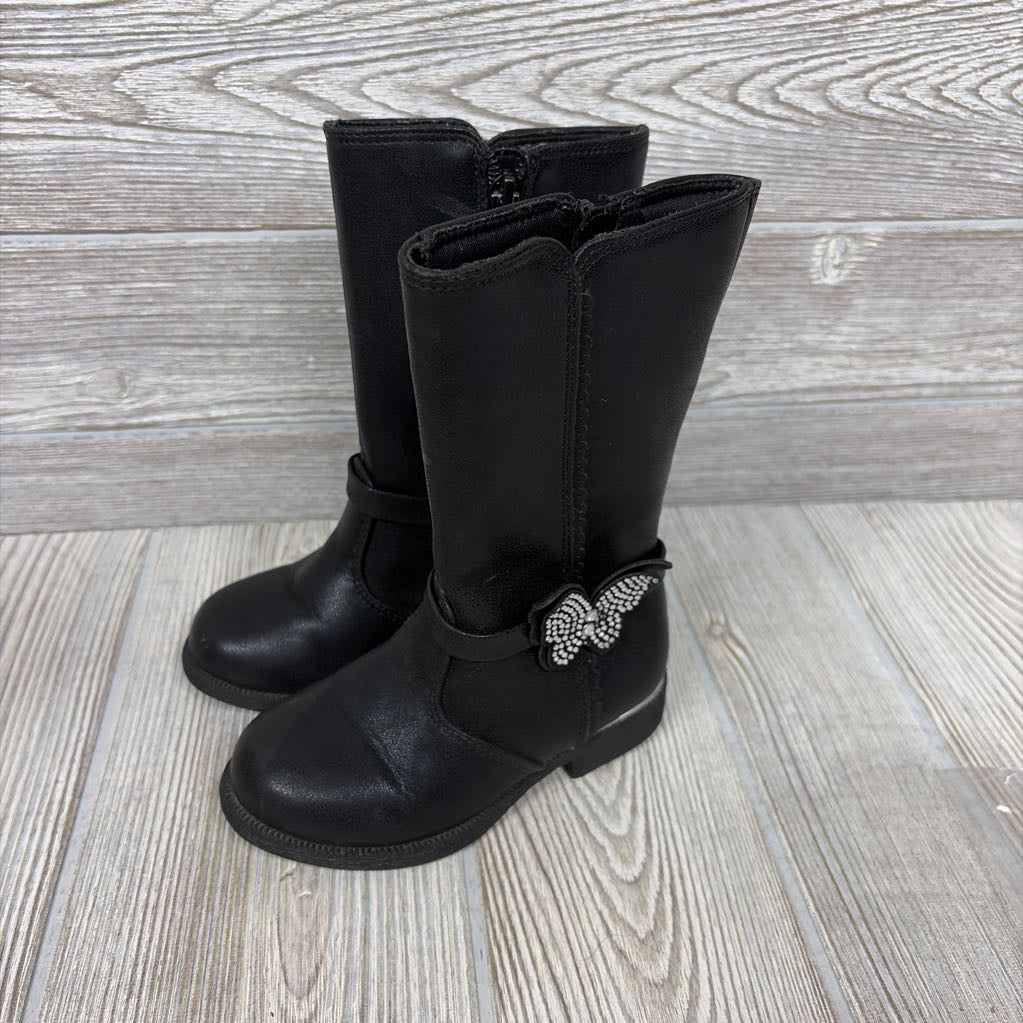 Side Zip Boots Butterflies 7C