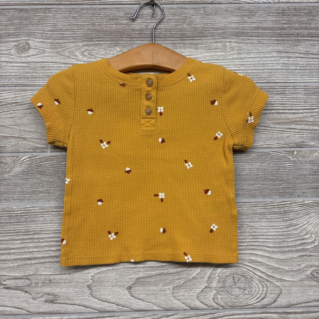 Waffle Knit Shirt Acorns 18M