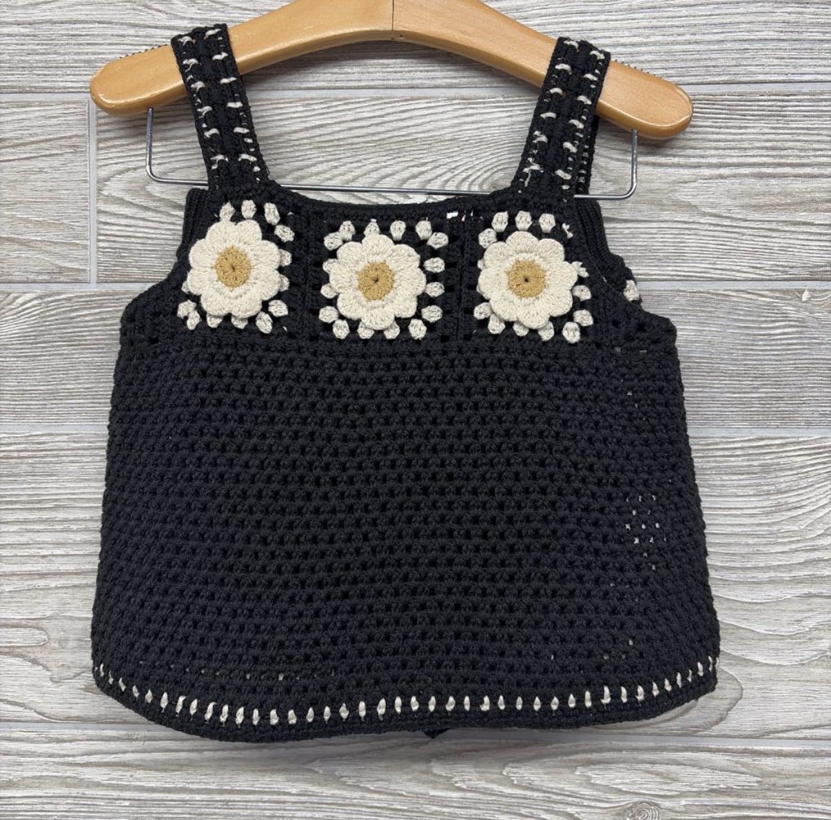 Crochet Tank Top & Shorts Flowers 5 *