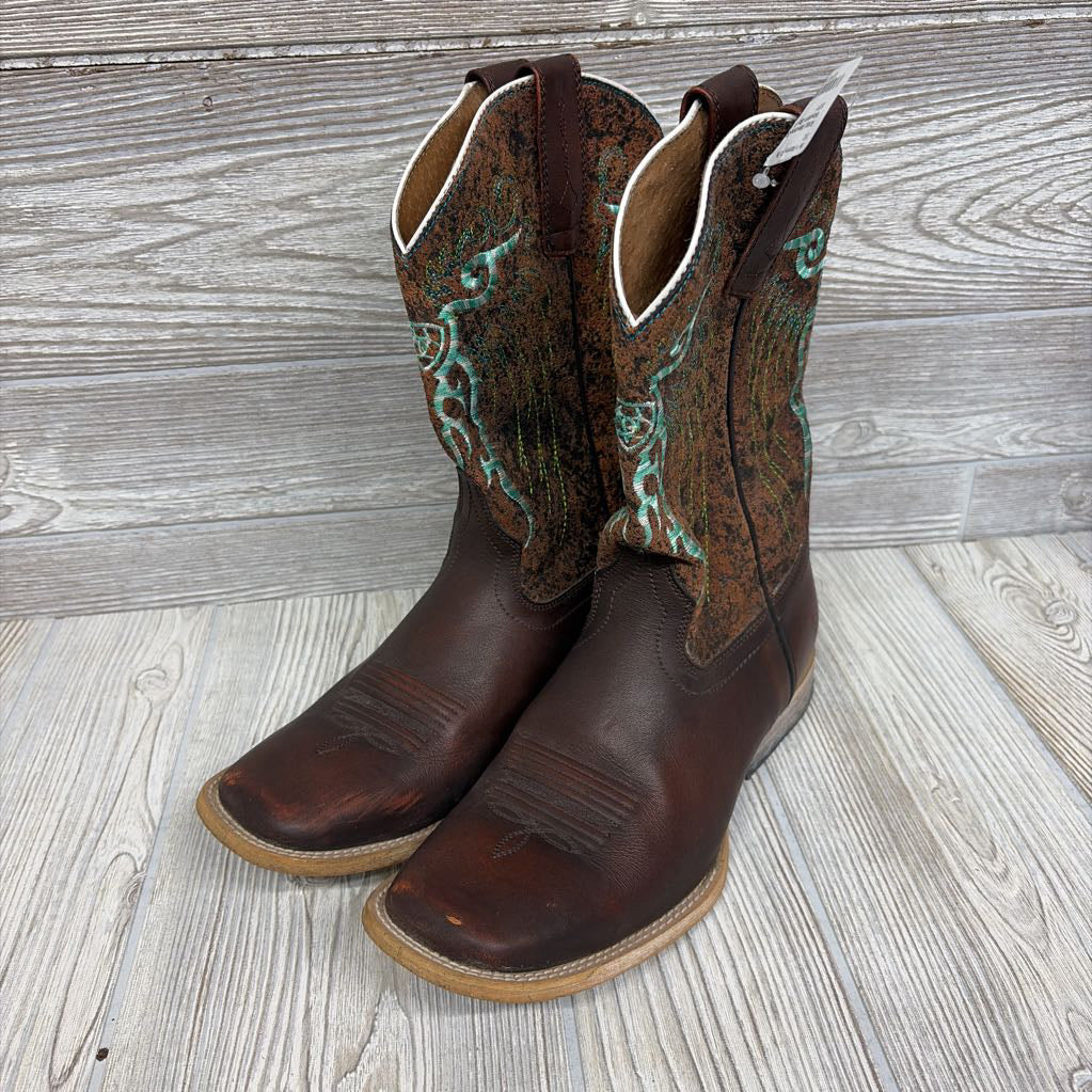 Mesteno Square Toe Western Boots 5.5Y