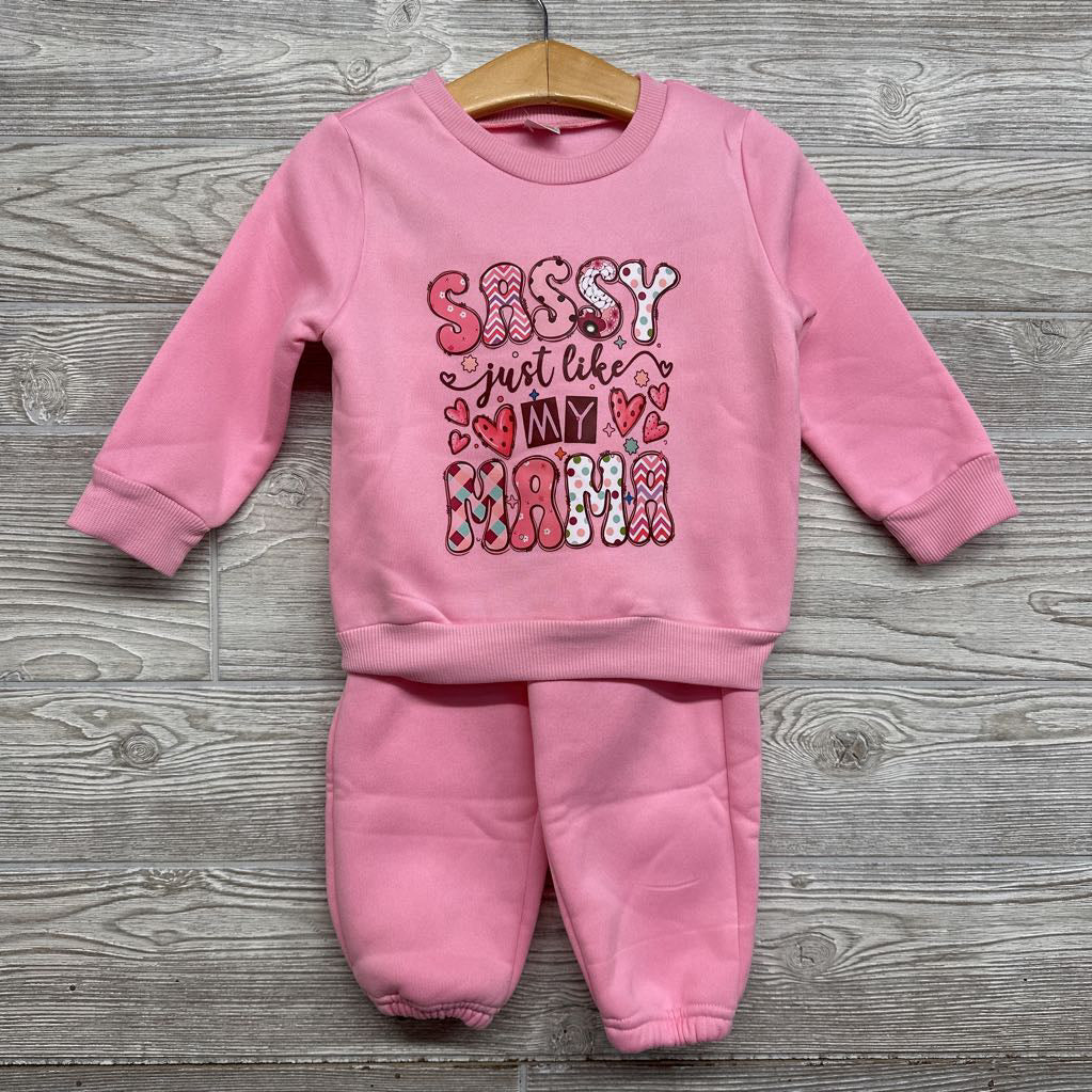 NEW Crewneck & Sweatpants Sassy Just Like My Mama 12-18M