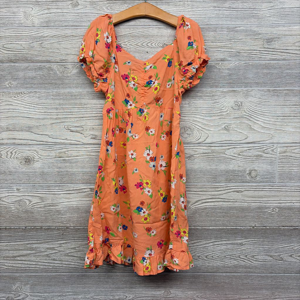 Puffy Sleeve Dress Flowers 8
