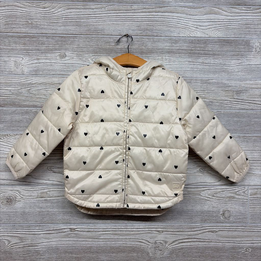 Puffer Jacket W/ Hood Hearts 4