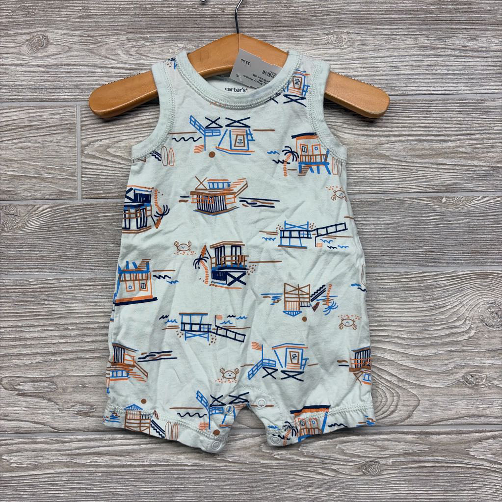 Tank Shorty Romper Beach Houses 6M