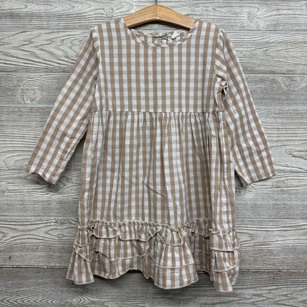 LS Gingham Dress Ruffles 4