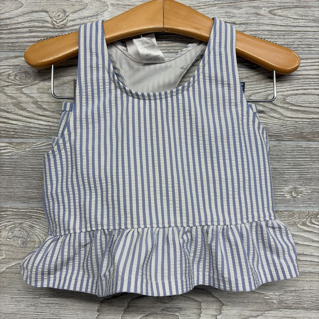 2 Pc Seersucker Swimsuit Stripes 2T