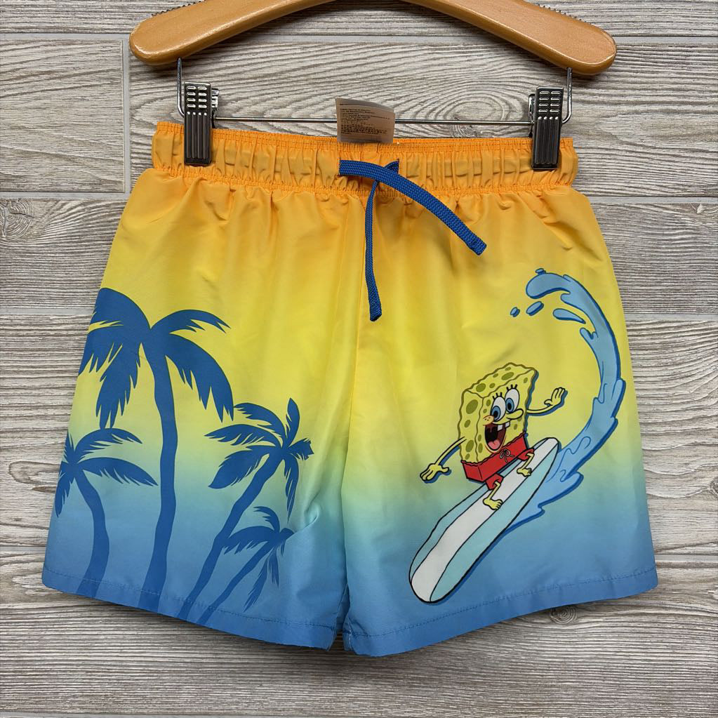 Drawstring Swim Trunks Spongebob 6X-7