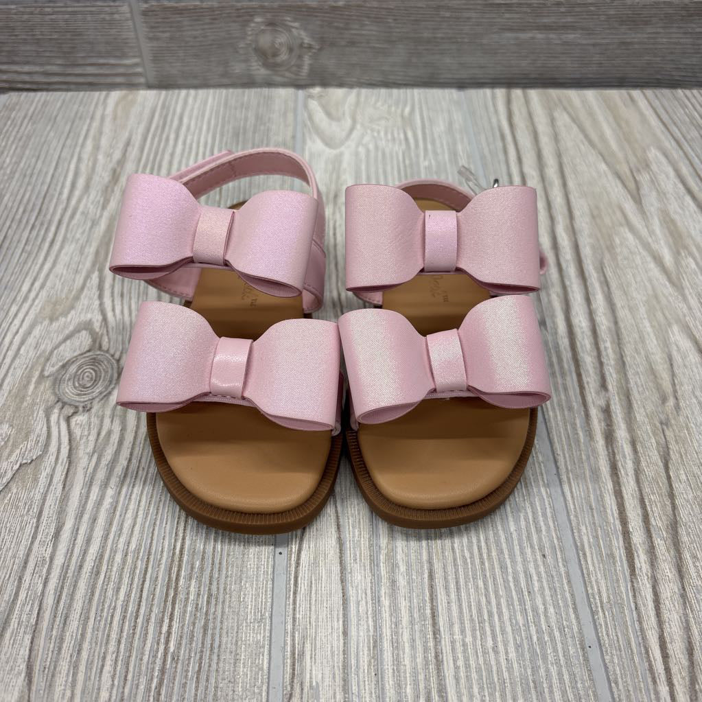 Nw/oT Velcro Sandals Bows 7C