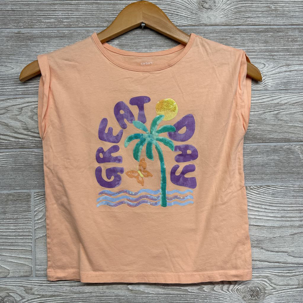 Shirt Great Day Sequin Palm Tree 10