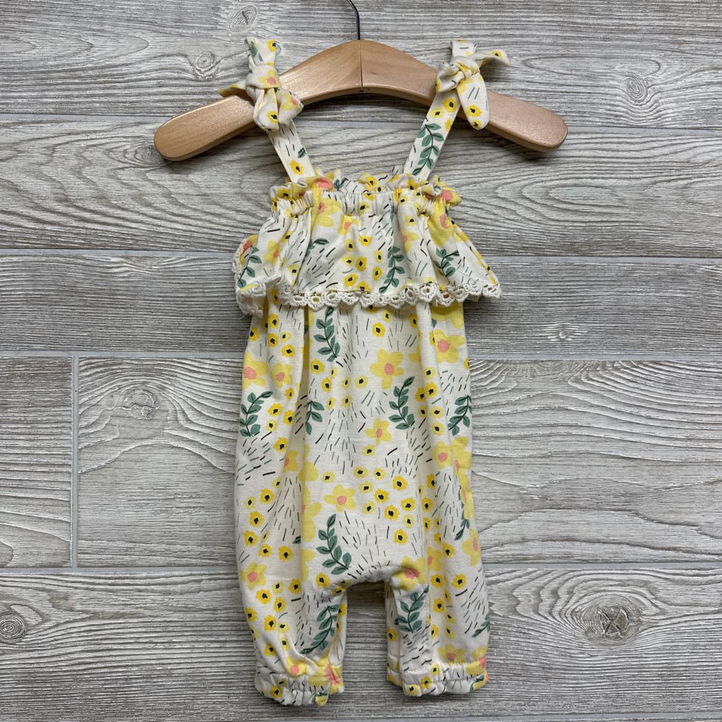 Tank Romper Flowers 0-3M