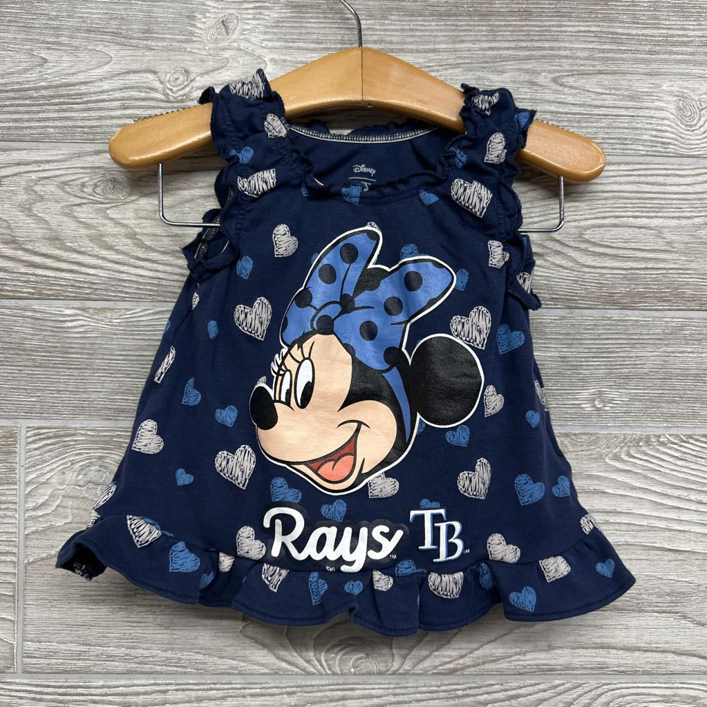 Ruffle Sleeve Tank & Shorts Minnie Mouse Tampa Bay Rays 12M