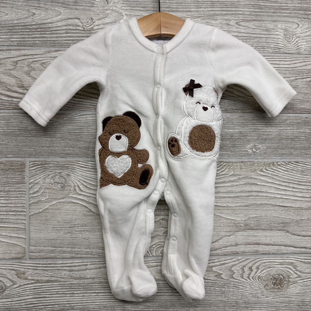Velour Sleeper Bears NB