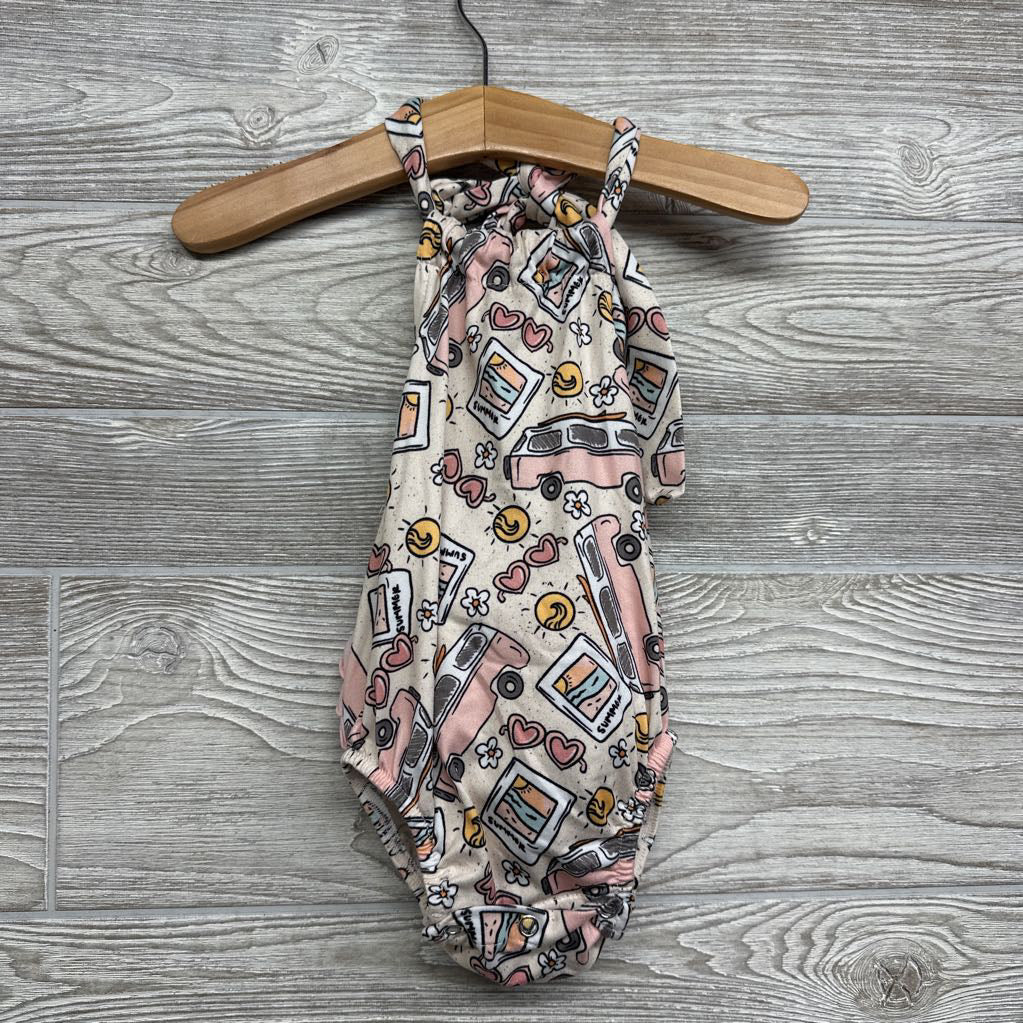 Handmade Halter Romper Vans Summer 3-6M