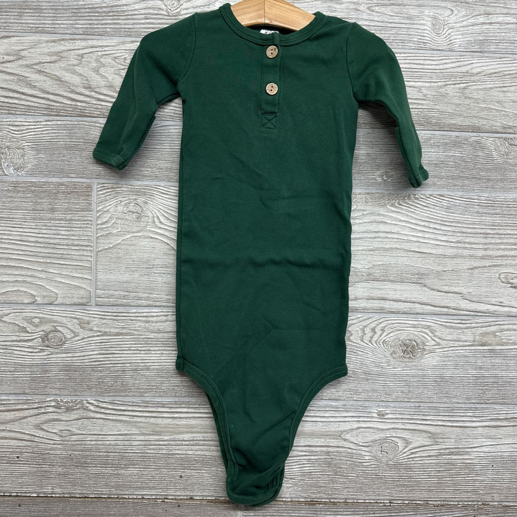 LS Henley PJ Gown W/ Hat 3M
