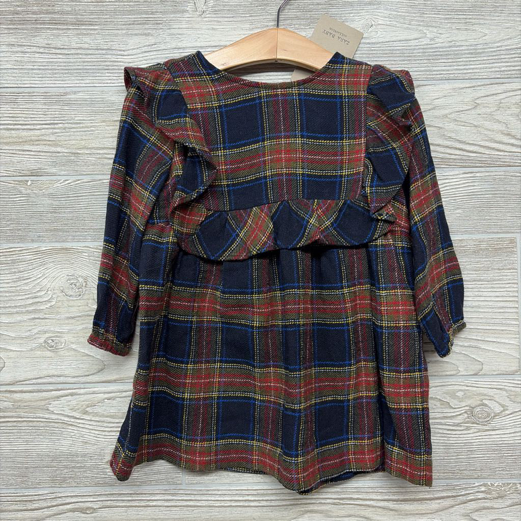 NEW LS Plaid Dress 2-3