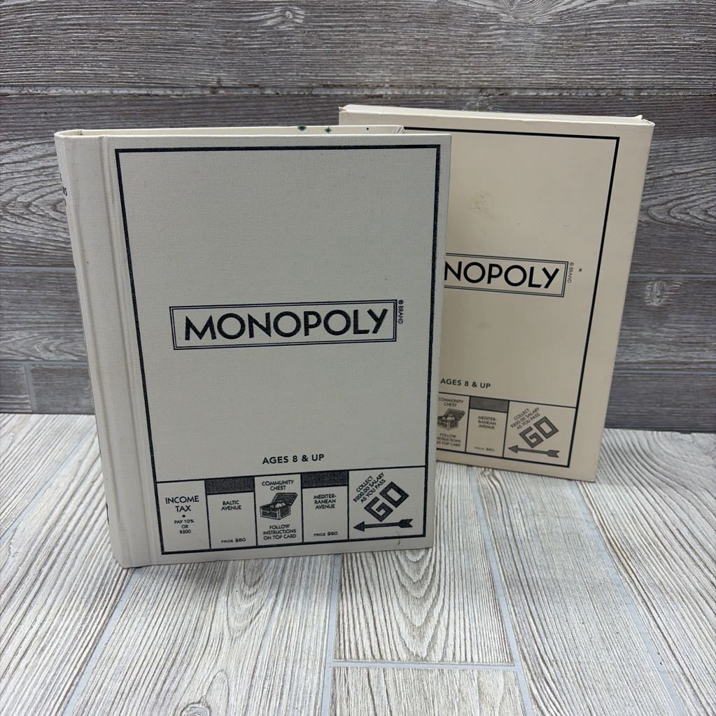 NEW Vintage Classic Collector Monopoly Bookshelf Edition *
