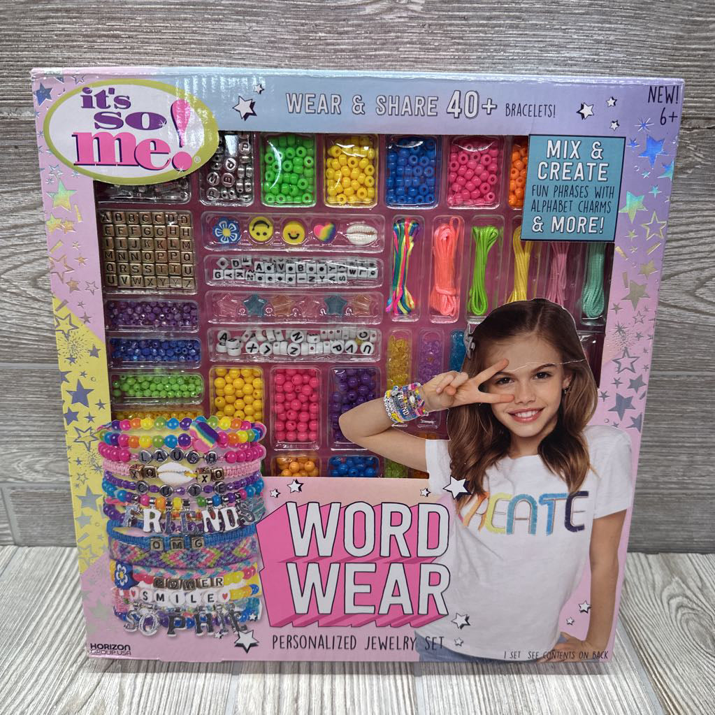 NEW Word Wear Personalized Jewelry Set
